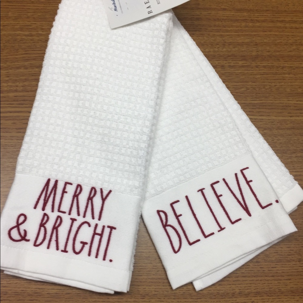 Rae Dunn Holiday Towels